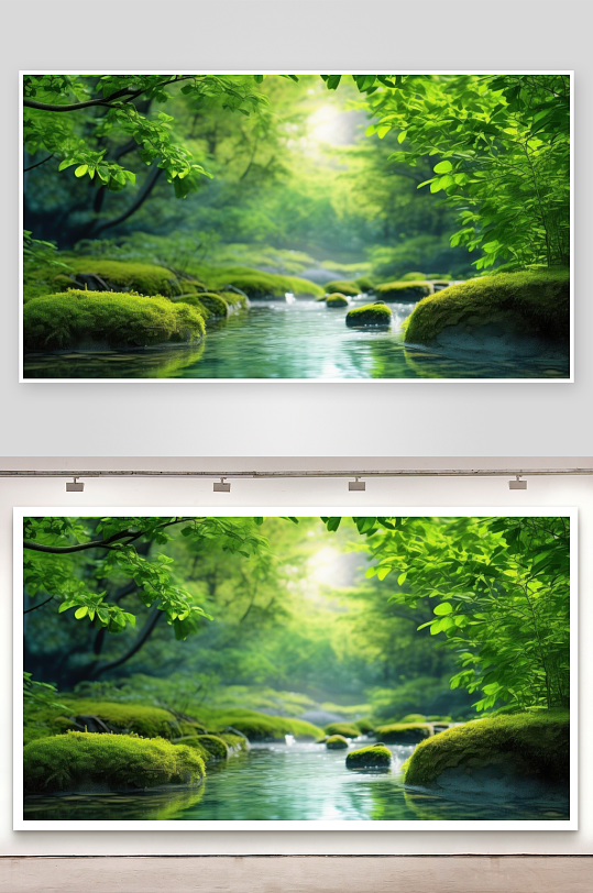 绿意蔓延治愈所有心灵背景图-众图网