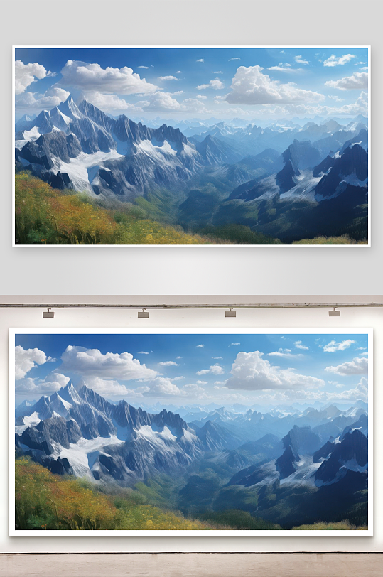 群山叠嶂层峦美不胜收-众图网