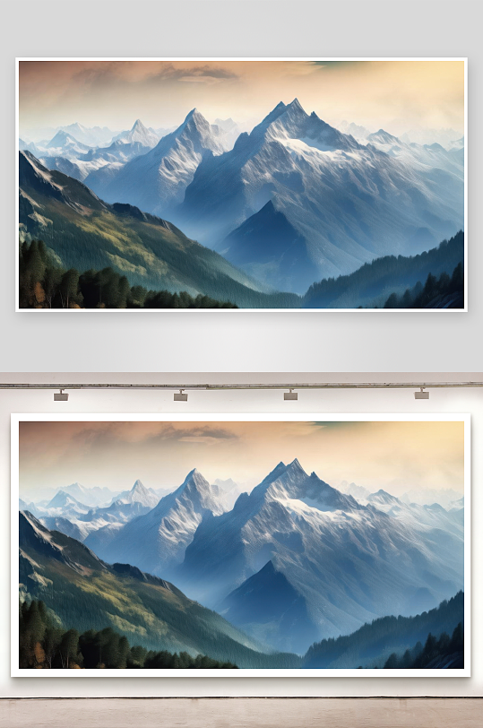 群山叠嶂层峦美不胜收图片-众图网