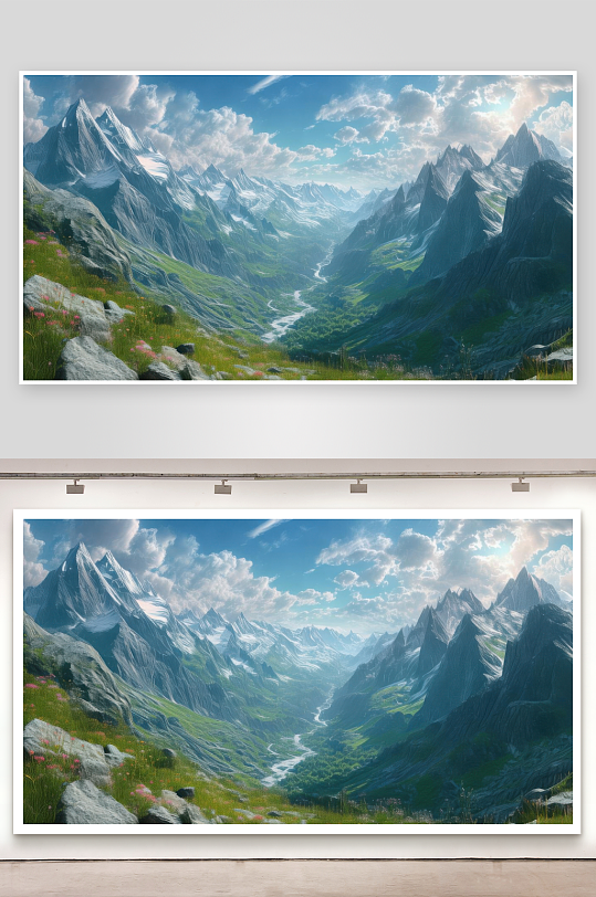 群山叠嶂藏着无尽风光-众图网