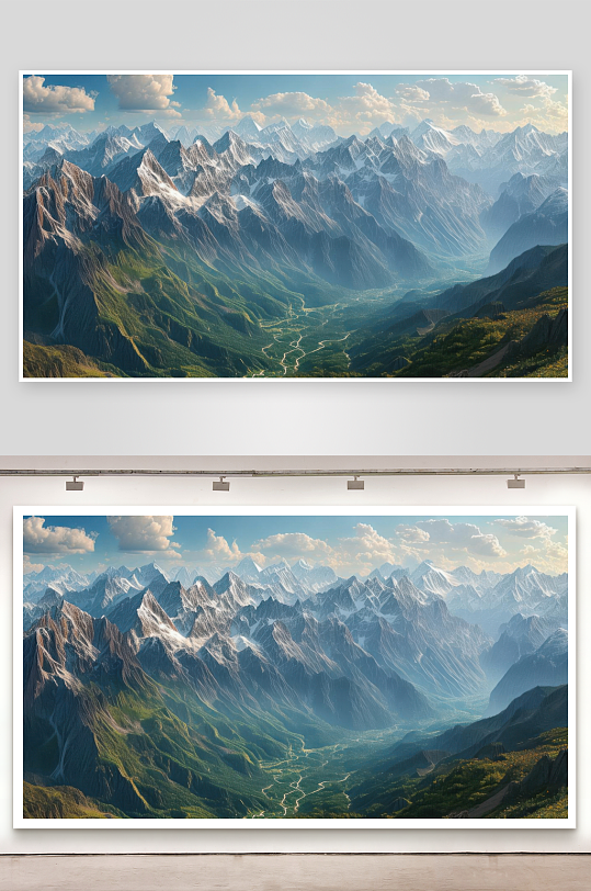 群山叠嶂藏着无尽风光图片-众图网