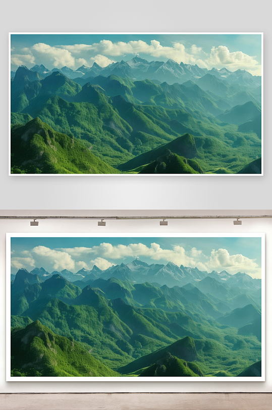 群山叠翠层峦叠嶂如画图片-众图网