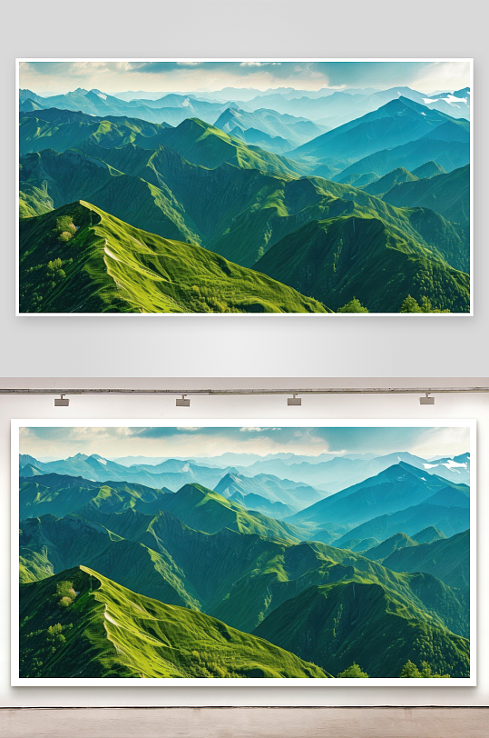 群山叠翠层峦叠嶂如画背景图-众图网