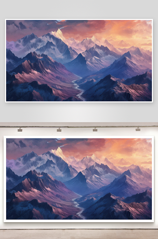 群山壮阔藏着山河情怀背景图-众图网