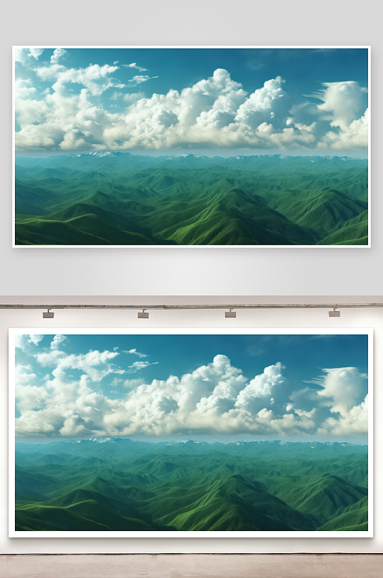 群山连绵不绝直至天边图片-众图网