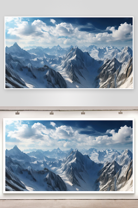 群峰叠嶂层峦气势恢宏图片-众图网