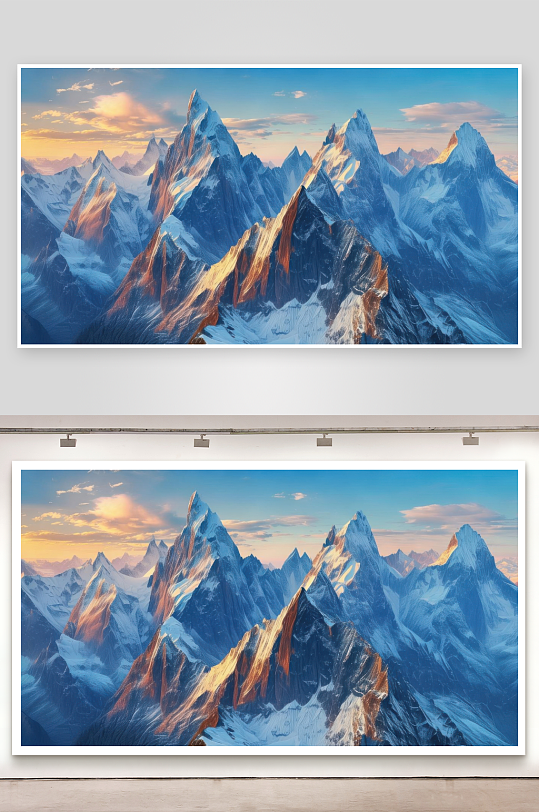 群峰巍峨壮观令人敬仰图片-众图网