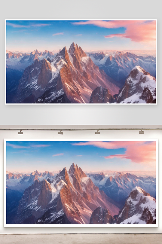 群峰巍峨壮观令人敬仰背景图-众图网