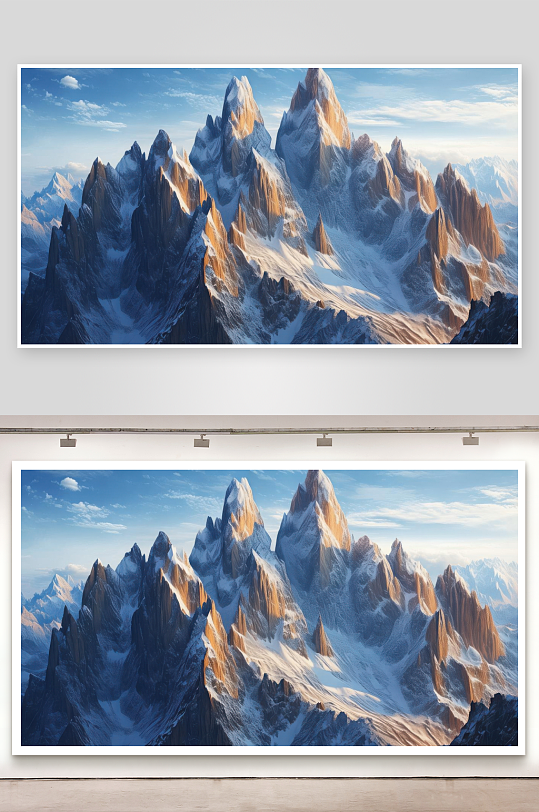 群峰巍峨壮观气势逼人-众图网