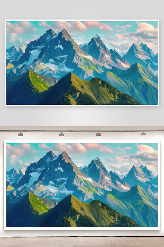 群峰竞秀各展独特魅力-众图网