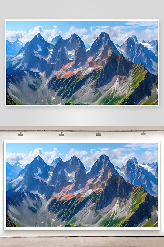 群峰竞秀各展风华绝代图片-众图网