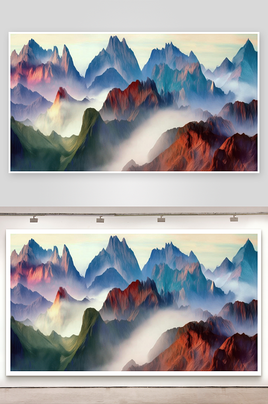 群峰竞秀各有万千姿态-众图网