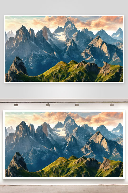 群峰竞秀各有万千姿态图片-众图网