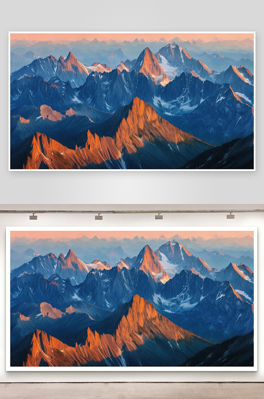 群峰竞秀各有万千姿态背景图-众图网