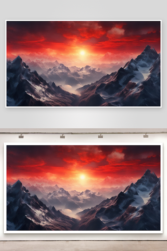 苍山如海残阳如血如画图片-众图网