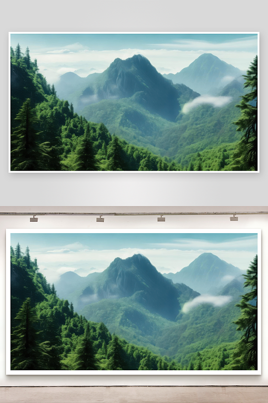 青山不老永远苍翠挺拔-众图网