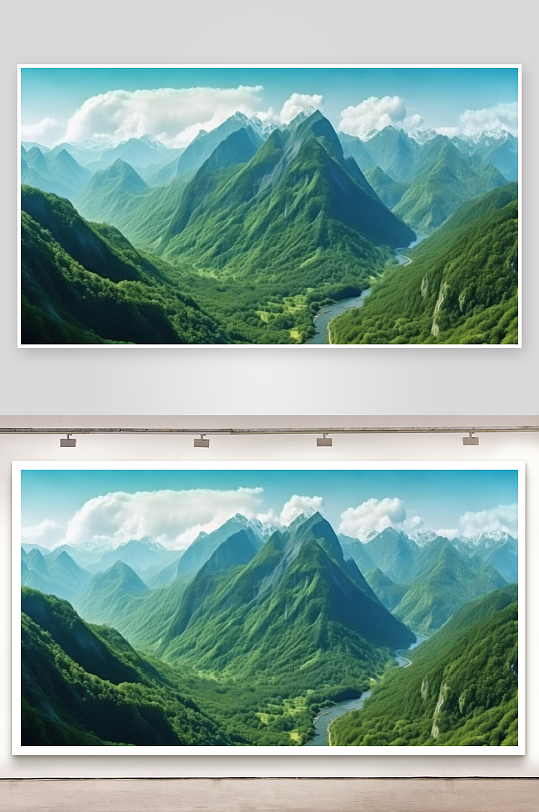 青山不老永远苍翠挺拔图片-众图网