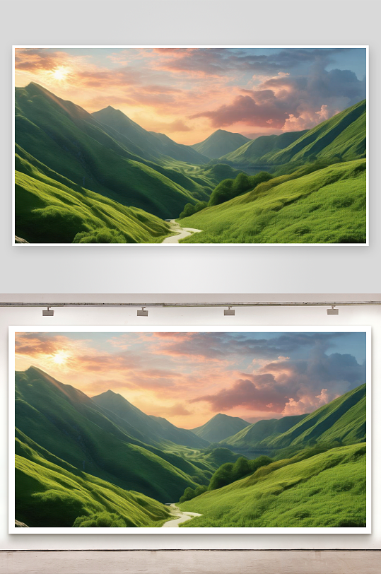 青山不语治愈内心伤痕背景图-众图网