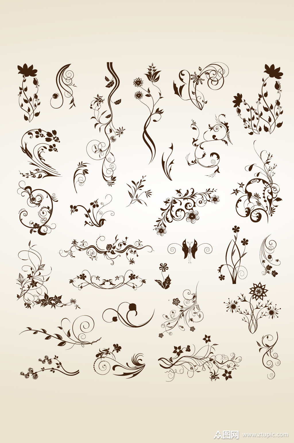 矢量花纹素材免费下载,本作品是由百事可乐上传的原创免抠元素素材