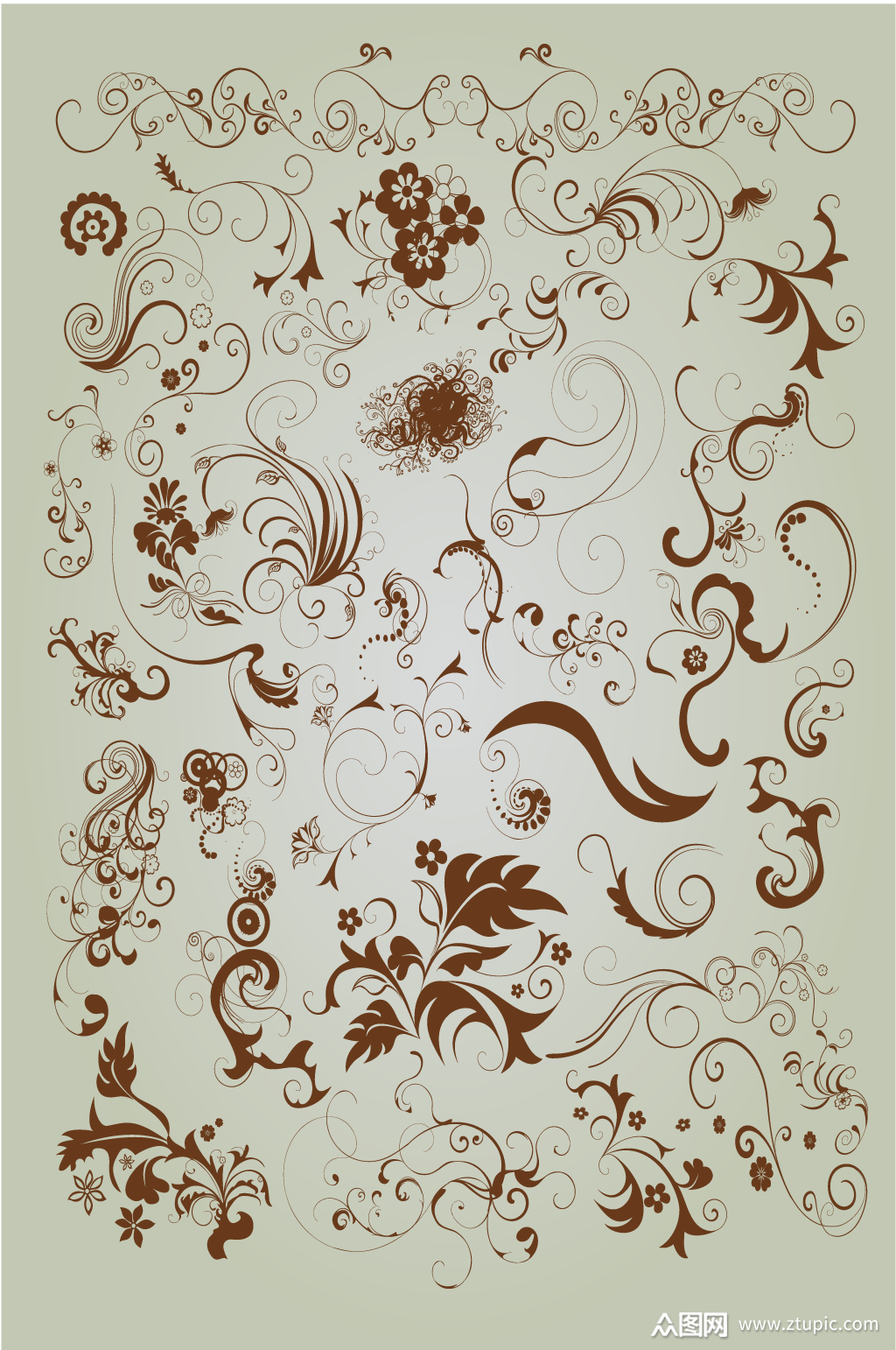 古典花纹精美花纹模板下载-编号288028-众图网