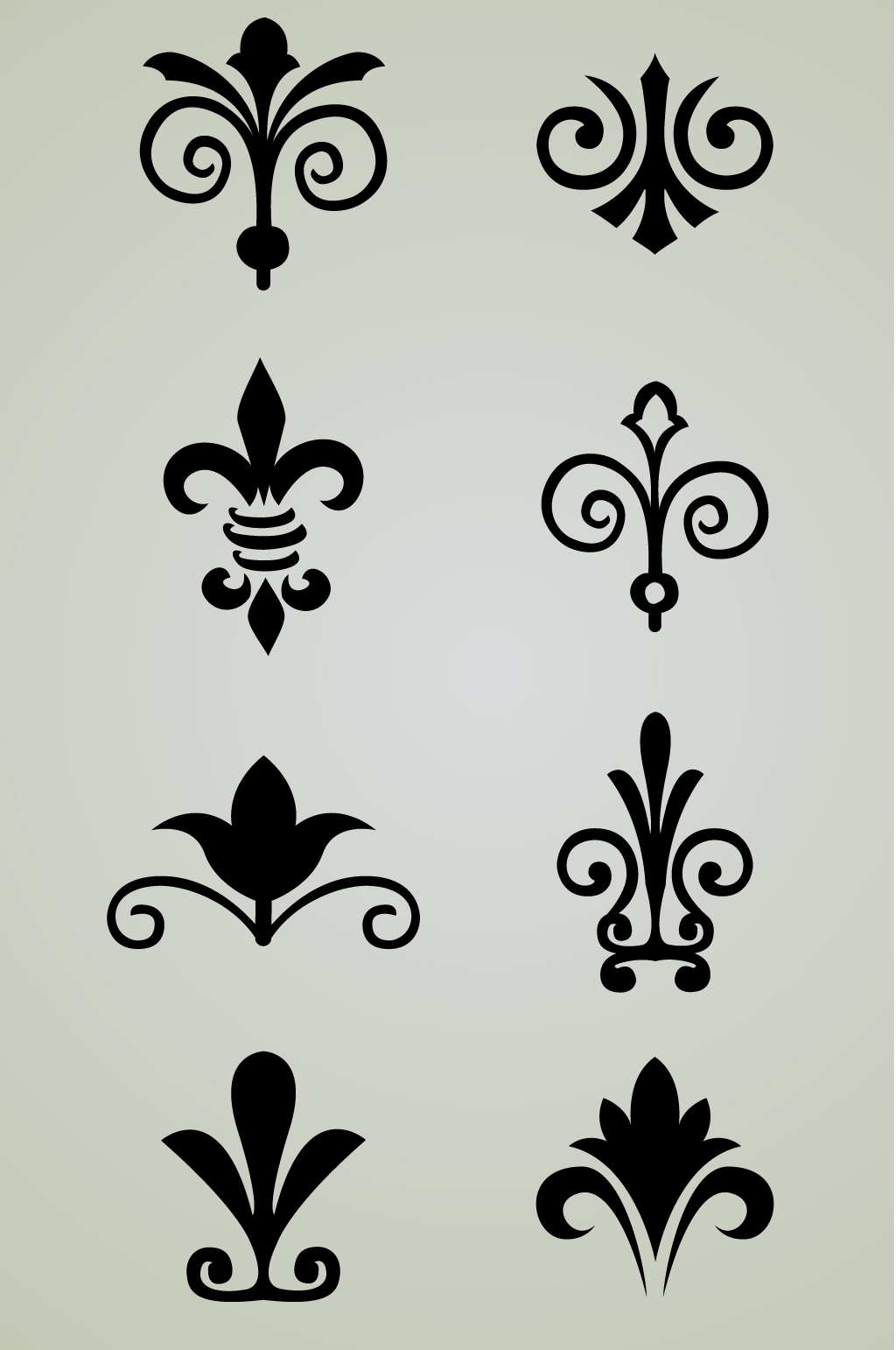 欧式图标古典花纹