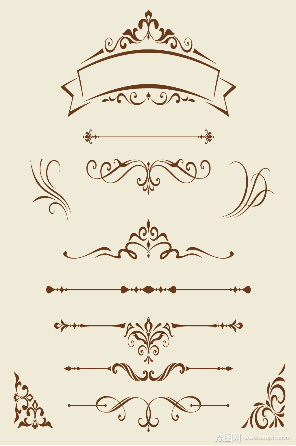 欧式花纹欧式边框欧式花边