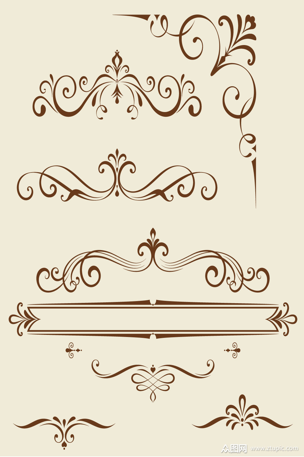 古典花纹精美花纹模板下载-编号321286-众图网