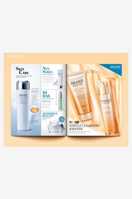 化妆品护肤品创意设计矢量素材-众图网