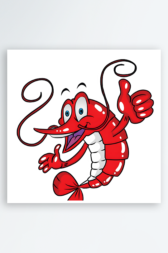 大虾海鲜矢量创意设计素材-众图网