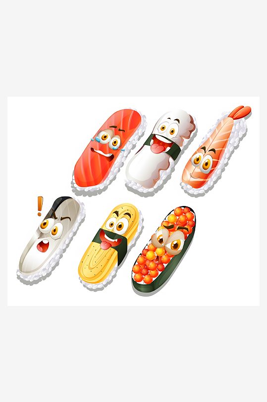 寿司矢量创意设计素材-众图网