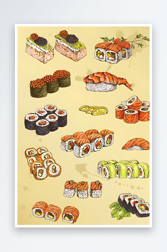 海鲜图标海鲜标志设计-众图网