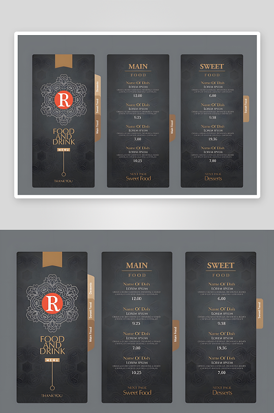 餐厅菜单餐饮菜单-众图网