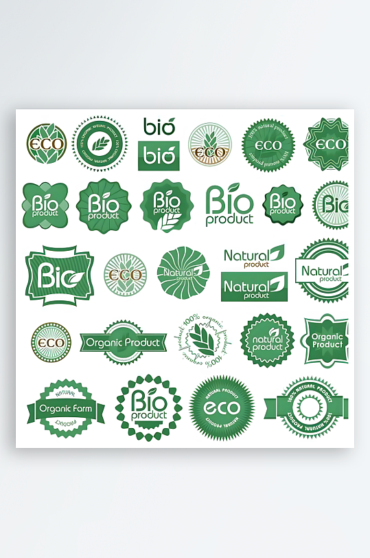 环保图标环保标志ECO-众图网