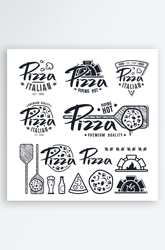 欧美风格图标标志素材-众图网