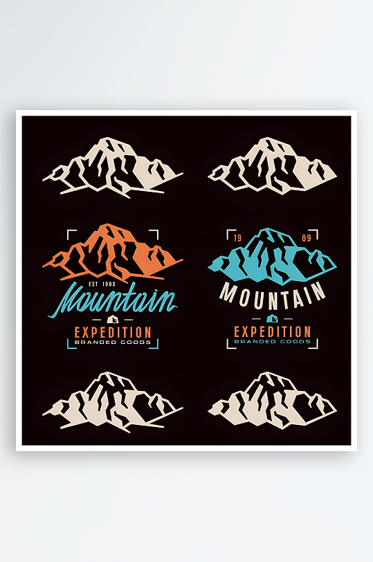 欧美风格图标标志素材-众图网