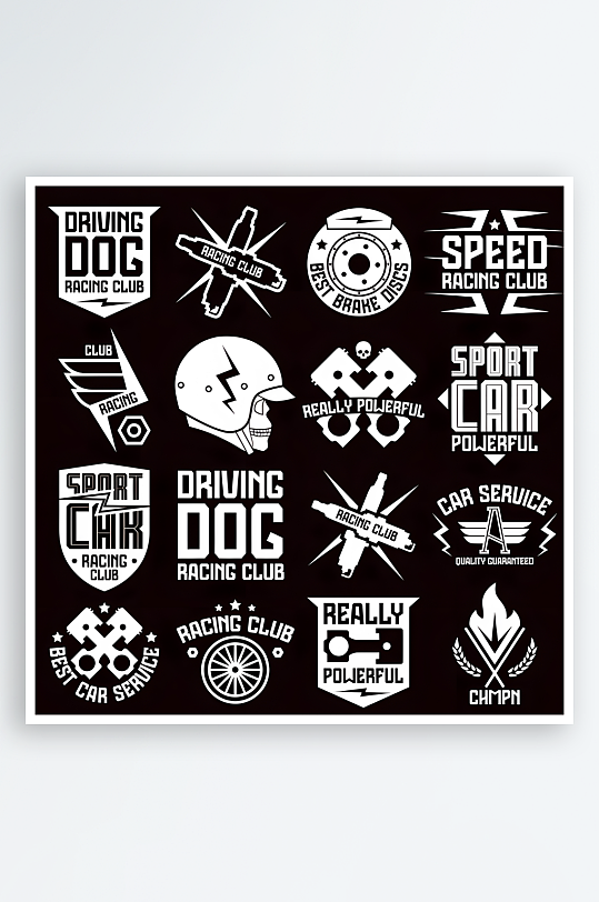 欧美风格图标标志素材-众图网