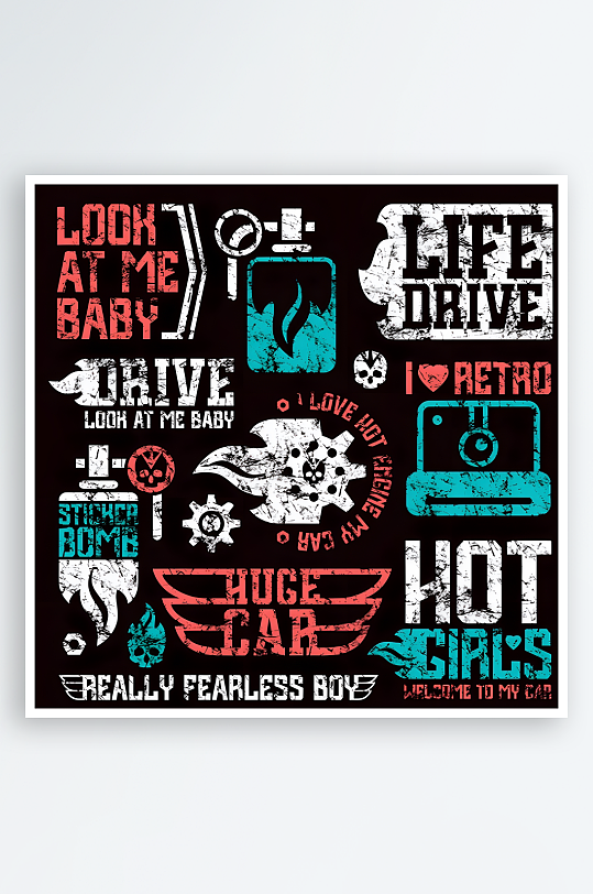 欧美风格标志图标素材-众图网