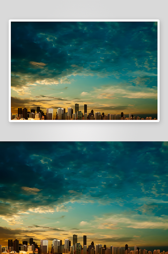 夜晚夜景风景海边夜景-众图网