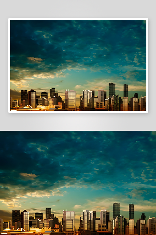 夜景夜晚风景海边夜景-众图网