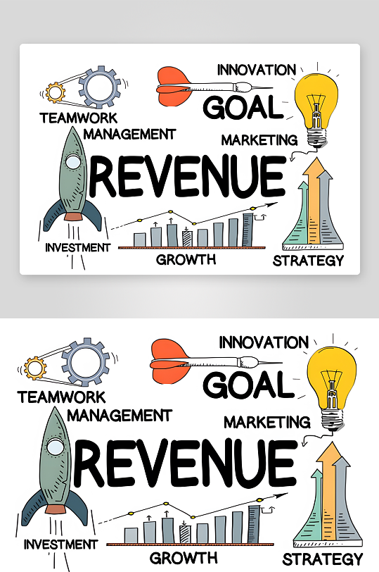 教育主题手绘插画设计素材-众图网