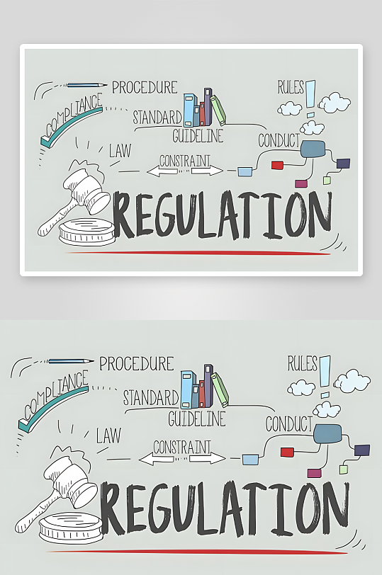 教育主题手绘插画设计素材-众图网