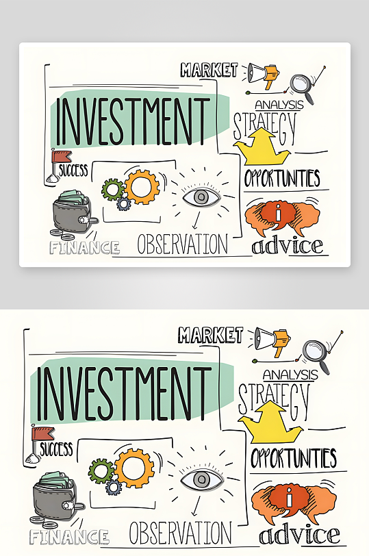 教育主题手绘插画设计素材-众图网