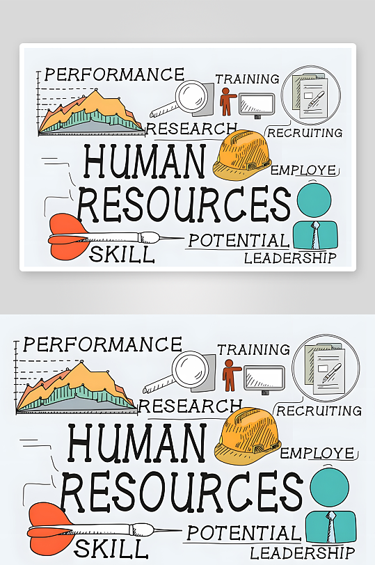 教育主题手绘插画设计素材-众图网