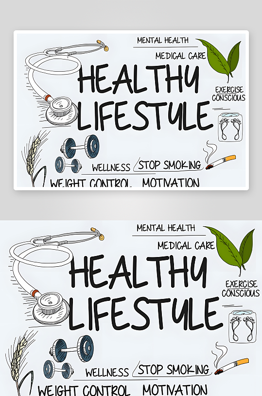 欧美手绘插画矢量创意设计素材-众图网