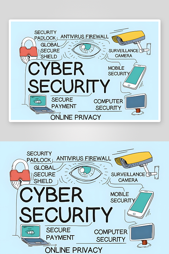 欧美手绘插画矢量创意设计素材-众图网