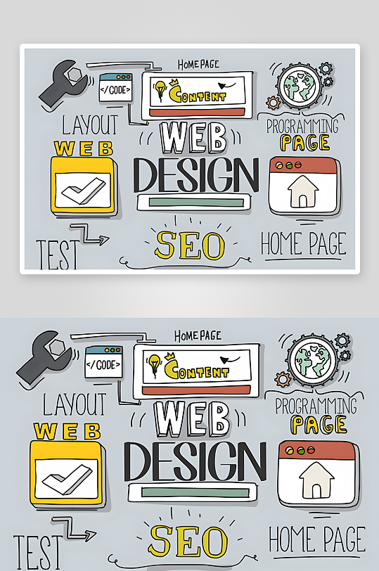 教育手绘插画设计素材-众图网