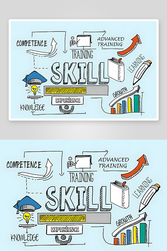 欧美手绘插画矢量创意设计素材-众图网