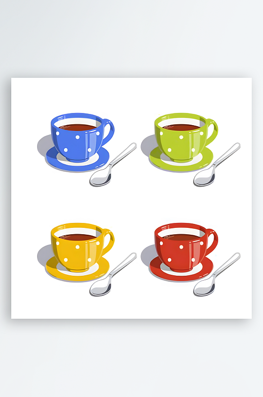 咖啡杯矢量创意设计素材-众图网