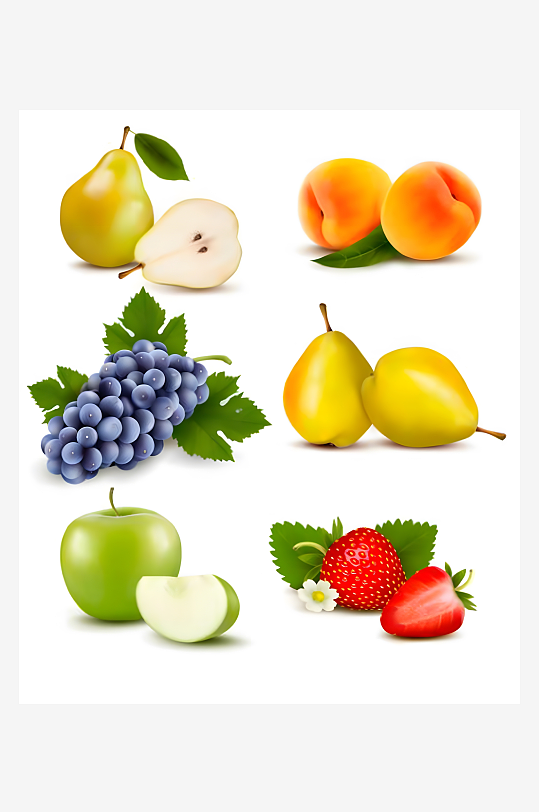 水果矢量创意设计素材-众图网