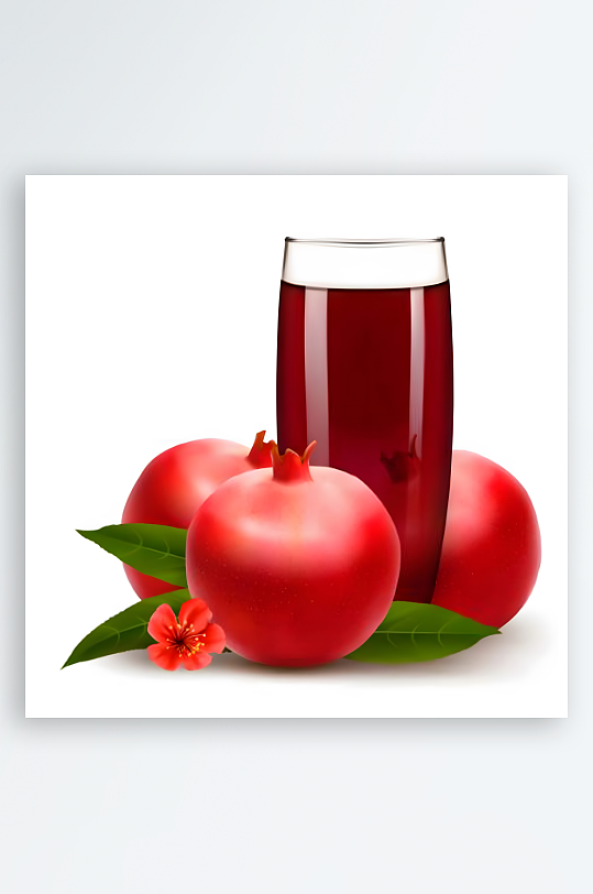 石榴矢量创意设计素材-众图网